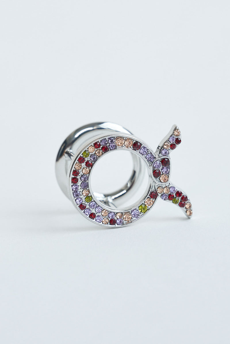 text -- multicolored silver