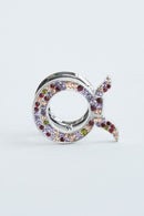 text -- multicolored silver