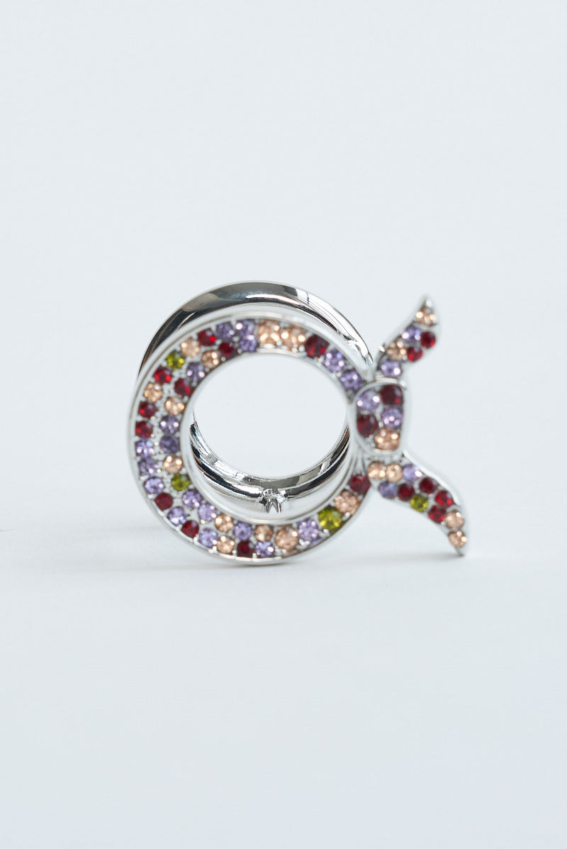 text -- multicolored silver