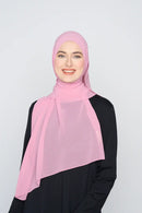 text -- georgette dusty pink