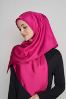 text -- shimmering deep fuchsia