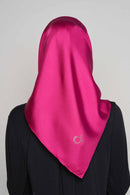 text -- shimmering deep fuchsia