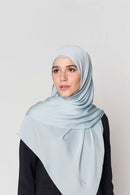 plaintastic mute satin scarf No-Silk Silk™ Italian stitch hem