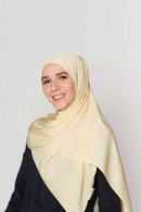 plaintastic mute satin scarf No-Silk Silk™ Italian stitch hem