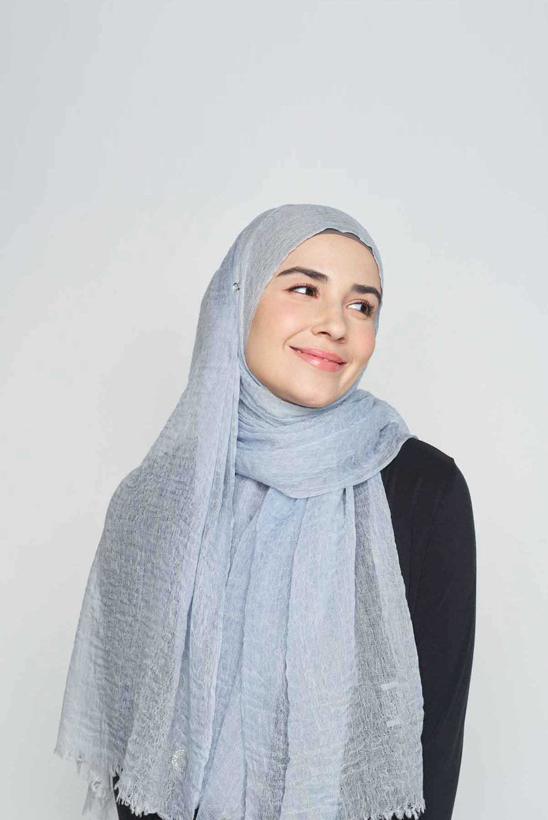 weekend crush-it scarf in CRINKLED WOOL