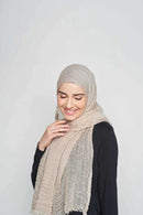 weekend crush-it scarf in CRINKLED WOOL