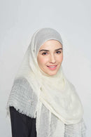 weekend crush-it scarf in CRINKLED WOOL