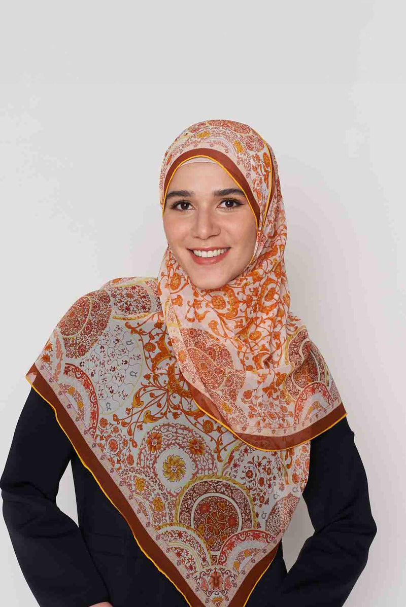 blossom ballet scarf CREPE SILK