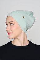 text -- mint green