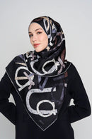 the signature scarf CREPE SATIN SILK