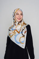 the signature scarf CREPE SATIN SILK