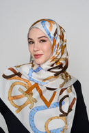 the signature scarf CREPE SATIN SILK