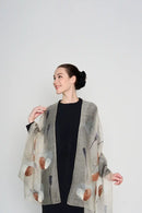 tulips behind shadows scarf CASHMERE SILK