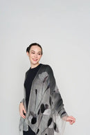 tulips behind shadows scarf CASHMERE SILK