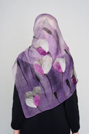 text -- tulips purple