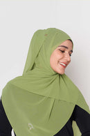 stretch-it scarf GEORGETTE Italian stitch hem