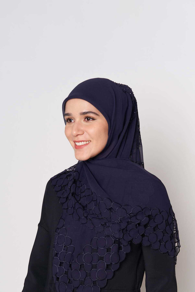 beaded bliss square CREPE SILK Large