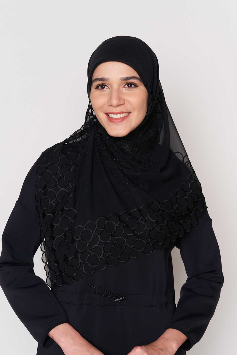 text -- beaded sophisticated black
