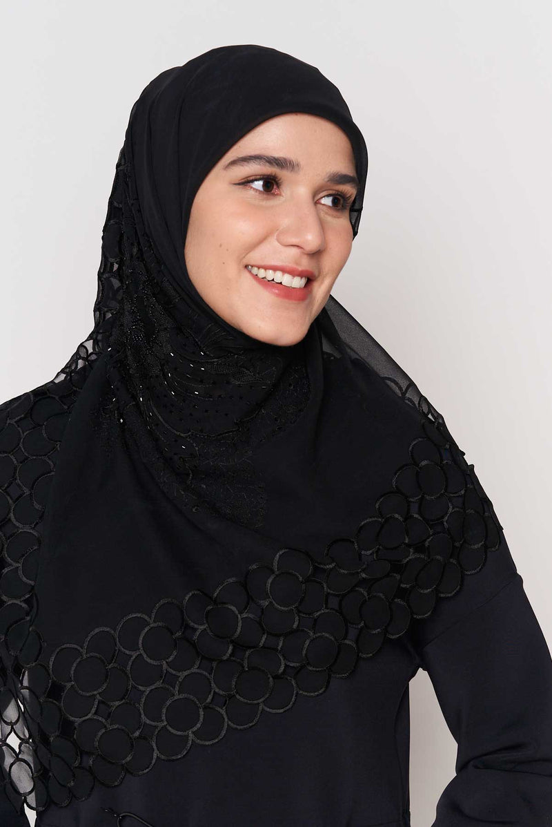 text -- beaded sophisticated black