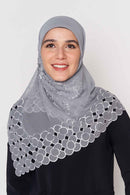 text -- beaded grey