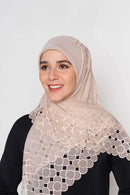 beaded bliss square CREPE SILK Large