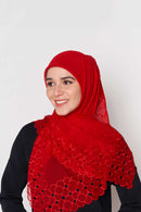 beaded bliss square CREPE SILK Large