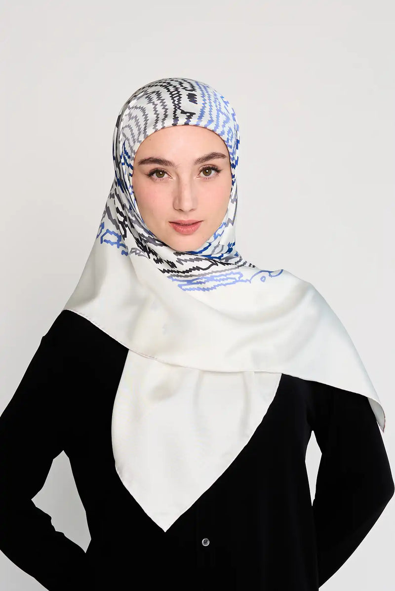 text -- limited edition white blue