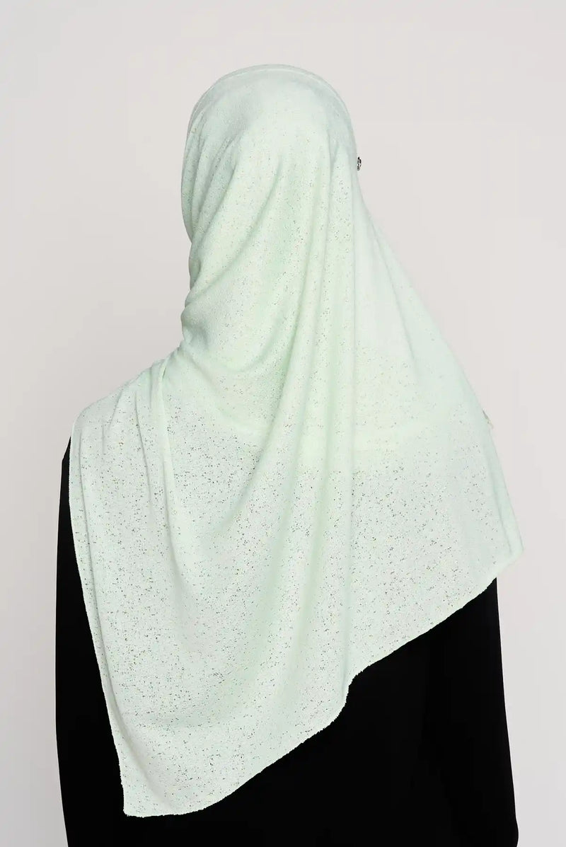 with-lace Ironfree™ scarf in TECHNICAL