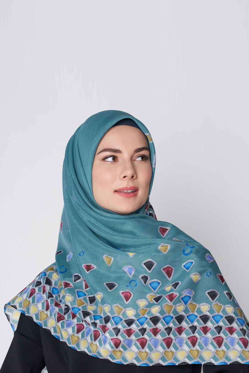 jewel burst square SILKOT Large