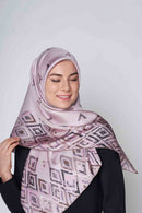 diamond lattices are forever square TWILL SILK Large
