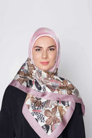 butterfly kisses square TWILL SILK Medium