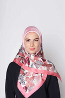 butterfly kisses square TWILL SILK Medium