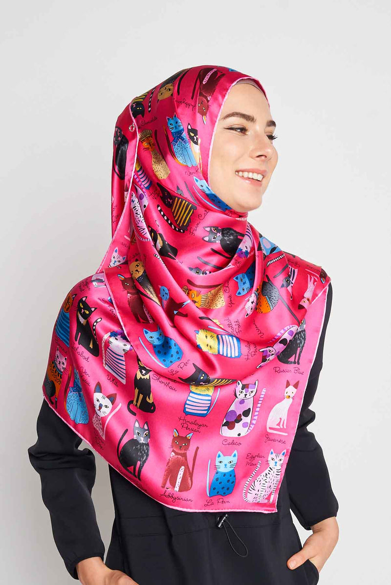 text -- cats fuchsia