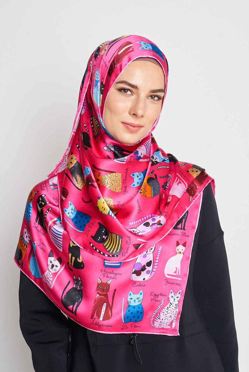text -- cats fuchsia
