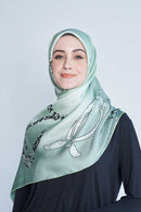 every knot has a silver lining square TWILL SILK Large