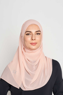 stretch-it scarf GEORGETTE Italian stitch hem