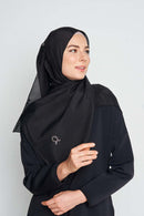 text -- lustrous sophisticated black