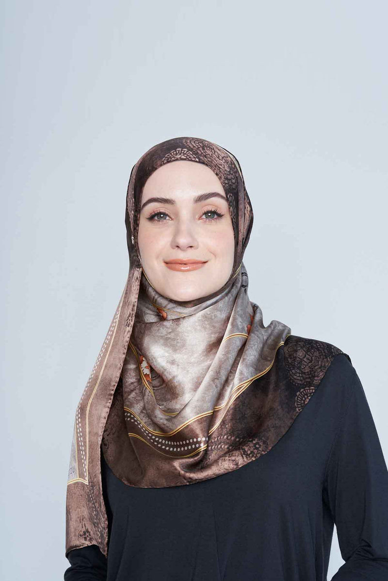 fun and floral scarf SERIOUSLY SATIN SILK