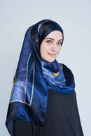 text -- fun and floral midnight blue