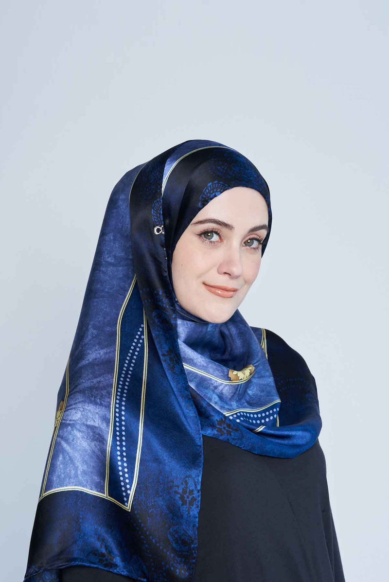 fun and floral scarf SERIOUSLY SATIN SILK