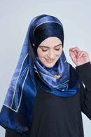 text -- fun and floral midnight blue