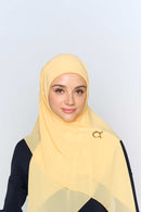 stretch-it square Large GEORGETTE toothstitch hem