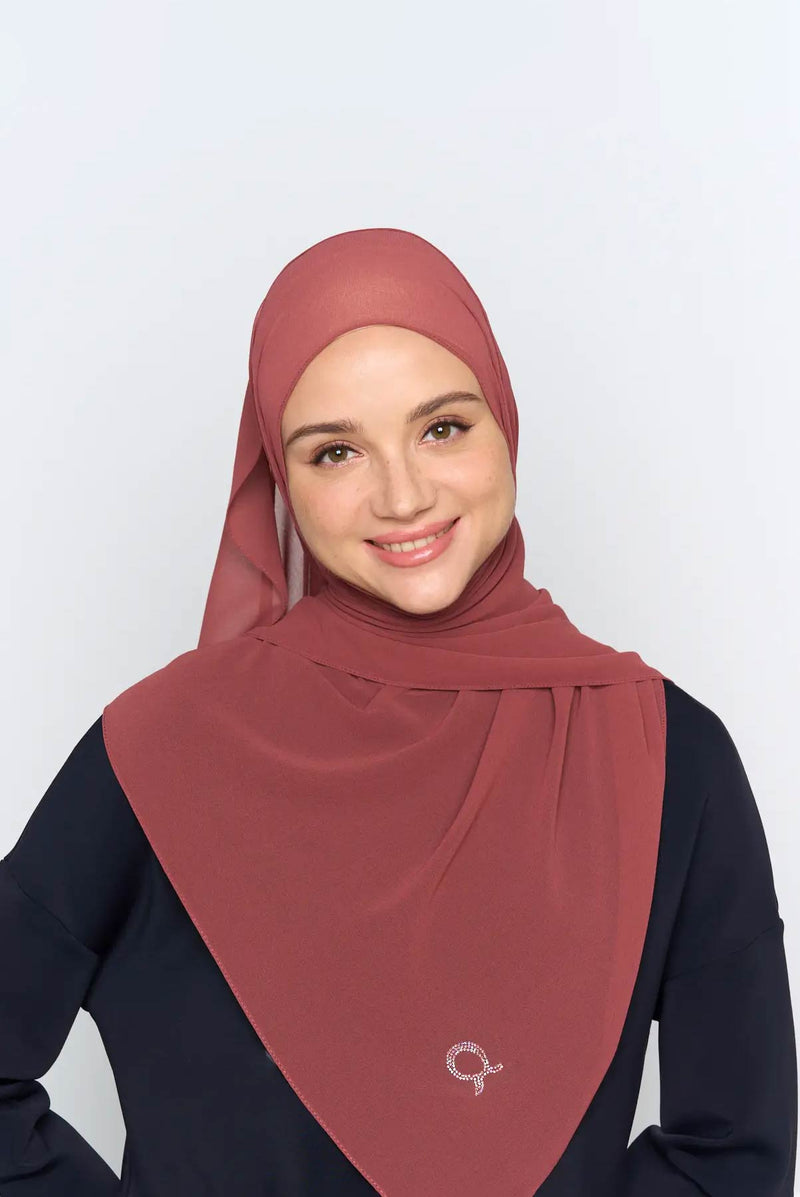 stretch-it scarf GEORGETTE Italian stitch hem