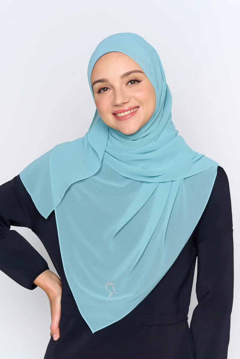 stretch-it scarf GEORGETTE Italian stitch hem