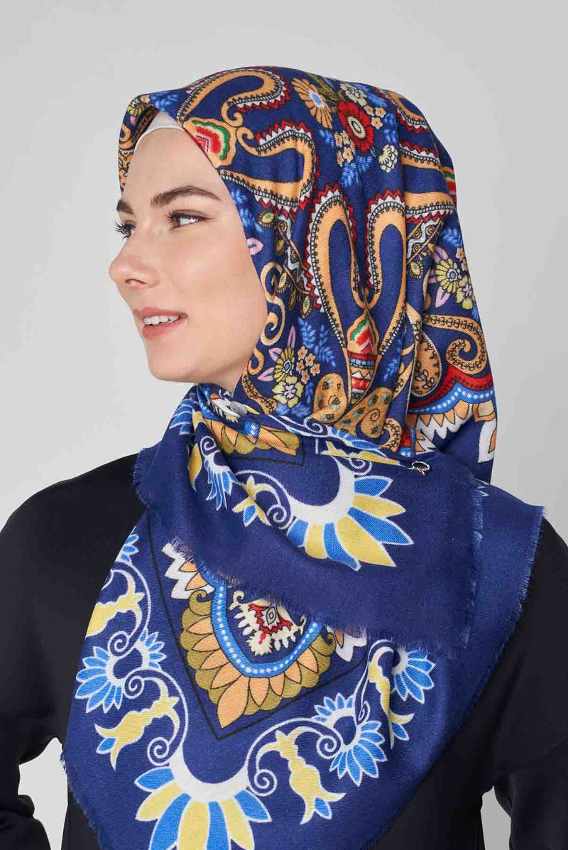 text -- vibrant paisley blue