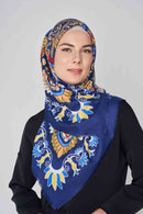 text -- vibrant paisley blue