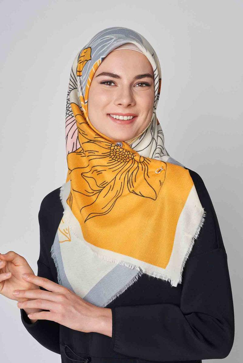 text -- abstract floral yellow