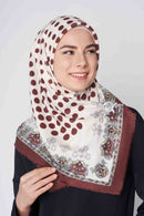 text -- majestic polka maroon