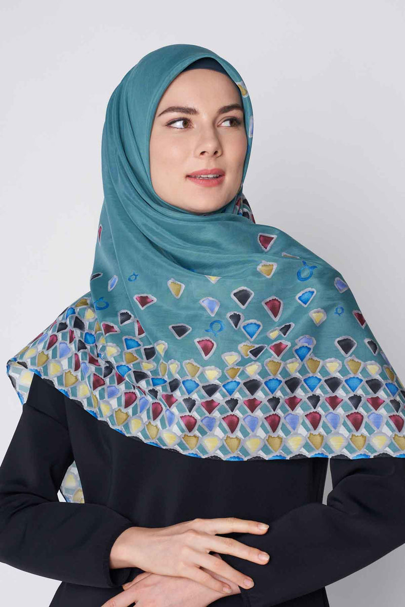 jewel burst square SILKOT Large