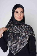 text -- diamond sophisticated black